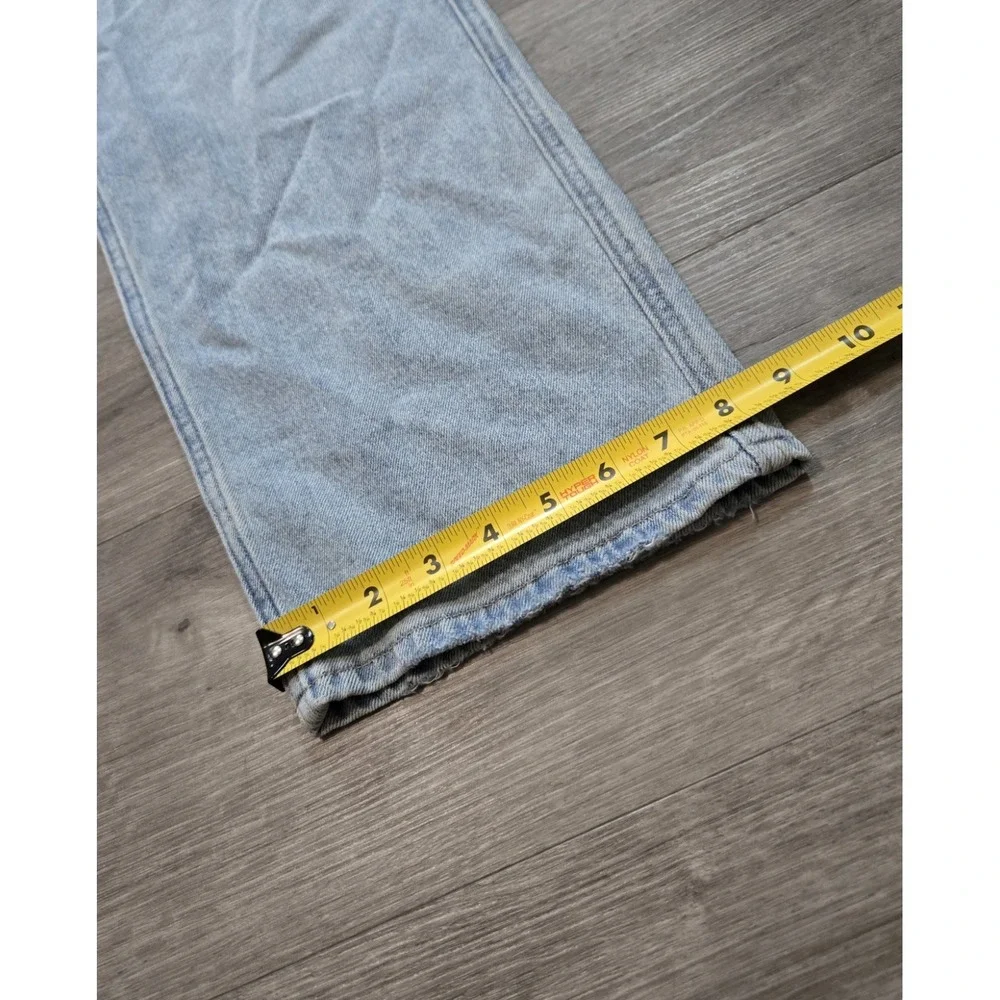 Hollister Baggy Carpenter Jeans 31 x 30 Light Wash Blue Relaxed Straight Denim